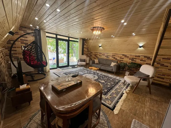 کلبه دوخوابه چوبی سلمل