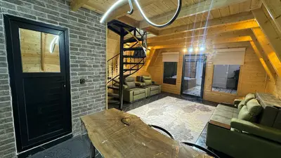 کلبه دوخوابه جکوزی دار سوئیس لند 4