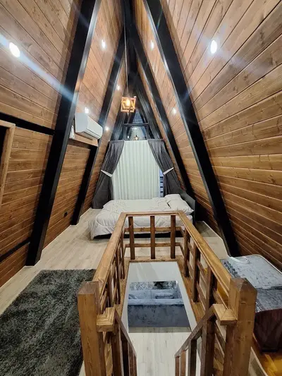 کلبه دوخوابه جنگلی دوبلکس شوپه ۳