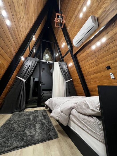 کلبه دوخوابه جنگلی دوبلکس شوپه 1