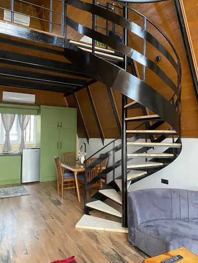 کلبه یک خوابه جکوزی دار جنگلی تالی