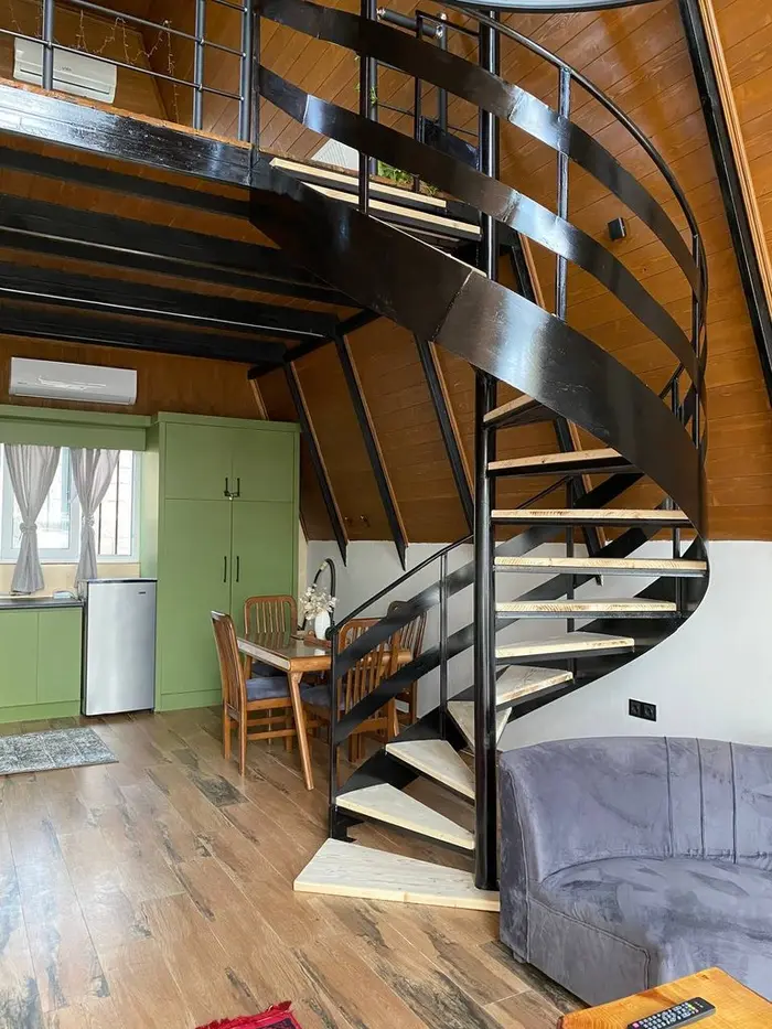 کلبه یک خوابه جکوزی دار جنگلی تالی