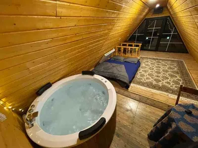 کلبه دوخوابه سوئیسی جکوزی دار شاهان