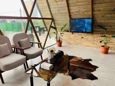 کلبه یک خوابه استخردار آبگرم سوئیسی اکتور