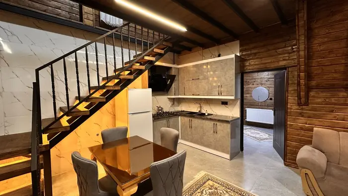 کلبه دوخوابه سوئیسی دوبلکس لونا - اشپزخانه