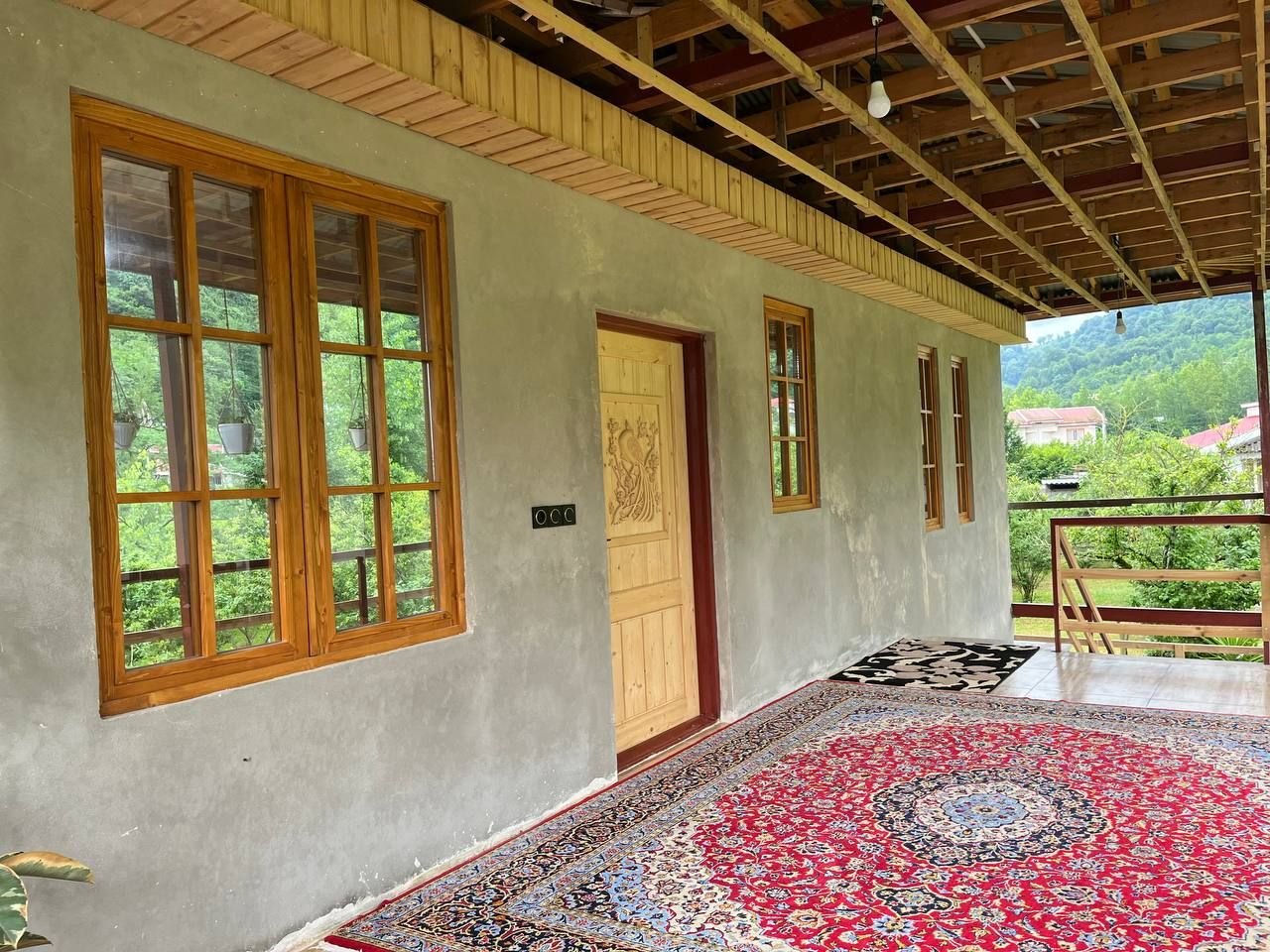 کلبه دوخوابه اودار - تراس ۲۵ متری به سمت جنگل هیرکانی