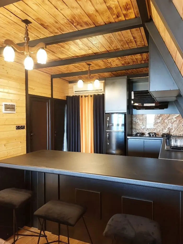 کلبه دو خوابه سوئیسی ملوان - آشپز خانه تراس دار