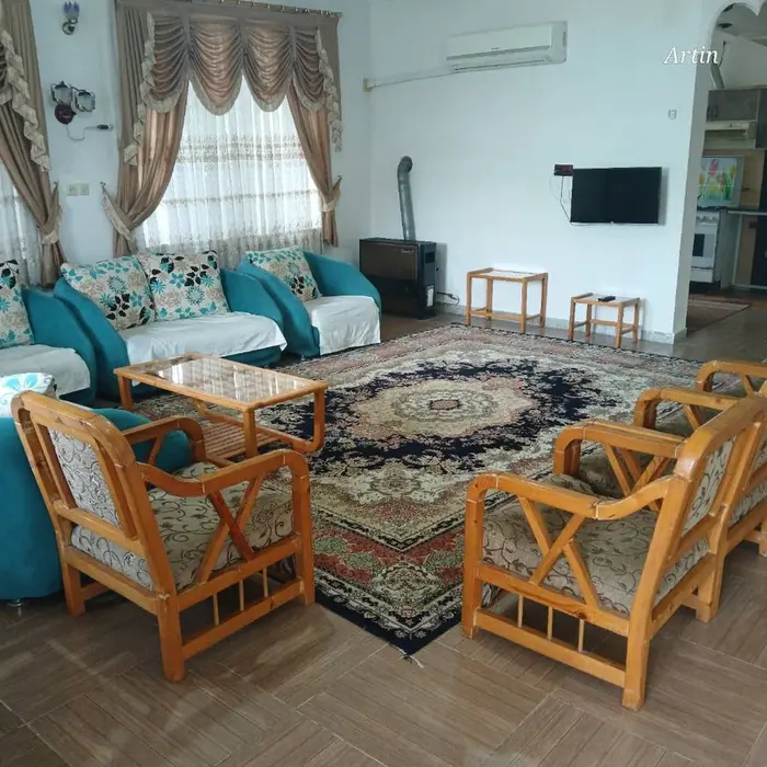 ویلا دوخوابه باغ خالکایی - پذیرایی