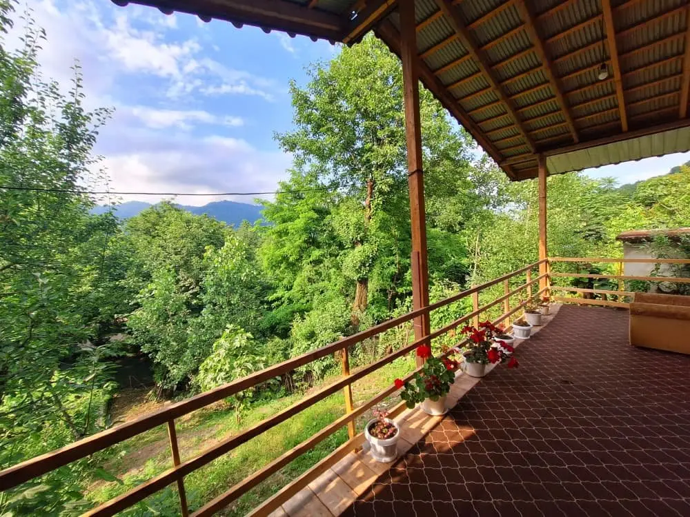 کلبه دوخوابه جنگلی صدای رود