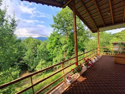 کلبه دوخوابه جنگلی صدای رود