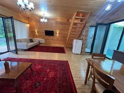 کلبه دوخوابه سوئیسی استخردار آبگرم گیسوم دیگه سرا