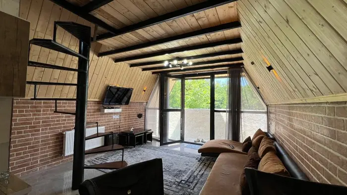 کلبه یک خوابه سوئیسی جکوزی دار اریشاه