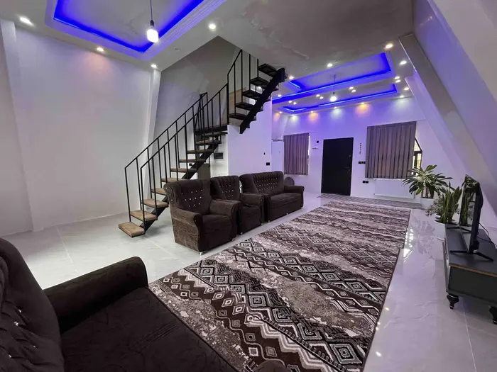 ویلا دوخوابه سوئیسی دوبلکس دوهزار 22 - انتخاب عنوان تصویر حال پذیرایی