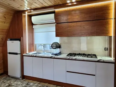 کلبه دوخوابه دوبلکس چوبی بهشت گیلان