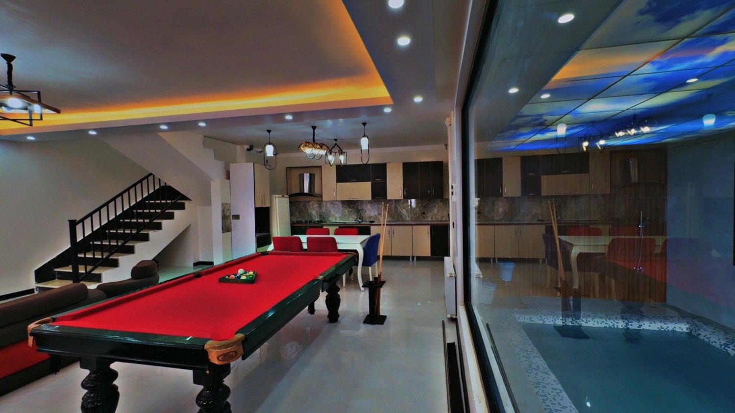 ویلا دوخوابه دوبلکس استخردار آبگرم نظری ۴