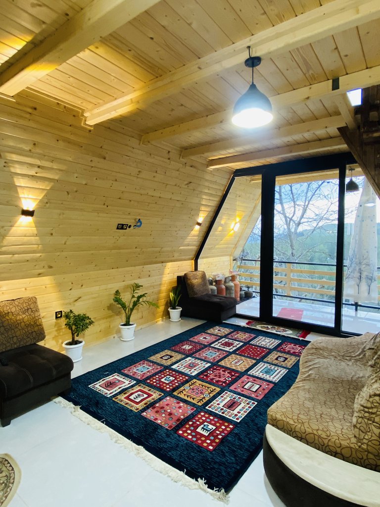 کلبه یک خوابه دوبلکس سوئیسی جکوزی دار زمانی