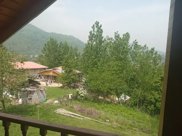 ویلا دوخوابه جنگلی دوبلکس بلوط دران - ویو تراس بغل