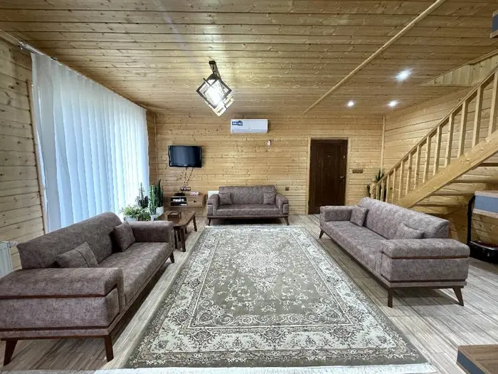 کلبه دوخوابه چوبی شروین