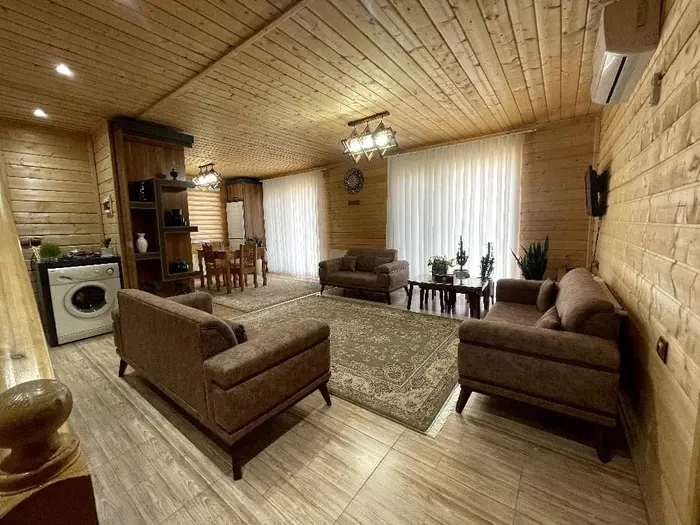 کلبه دوخوابه چوبی شروین