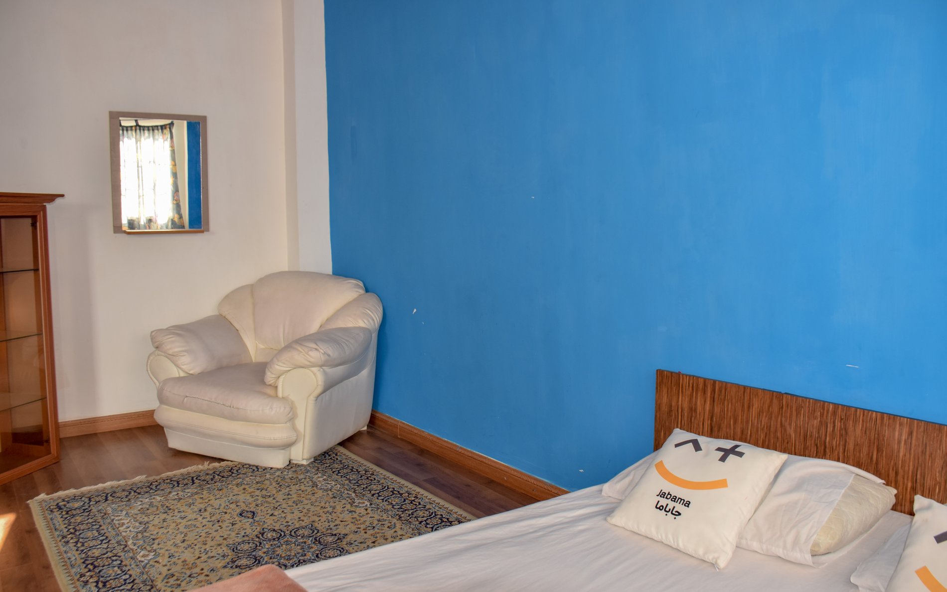 یک خوابه ساحلی شمعدونی آبی