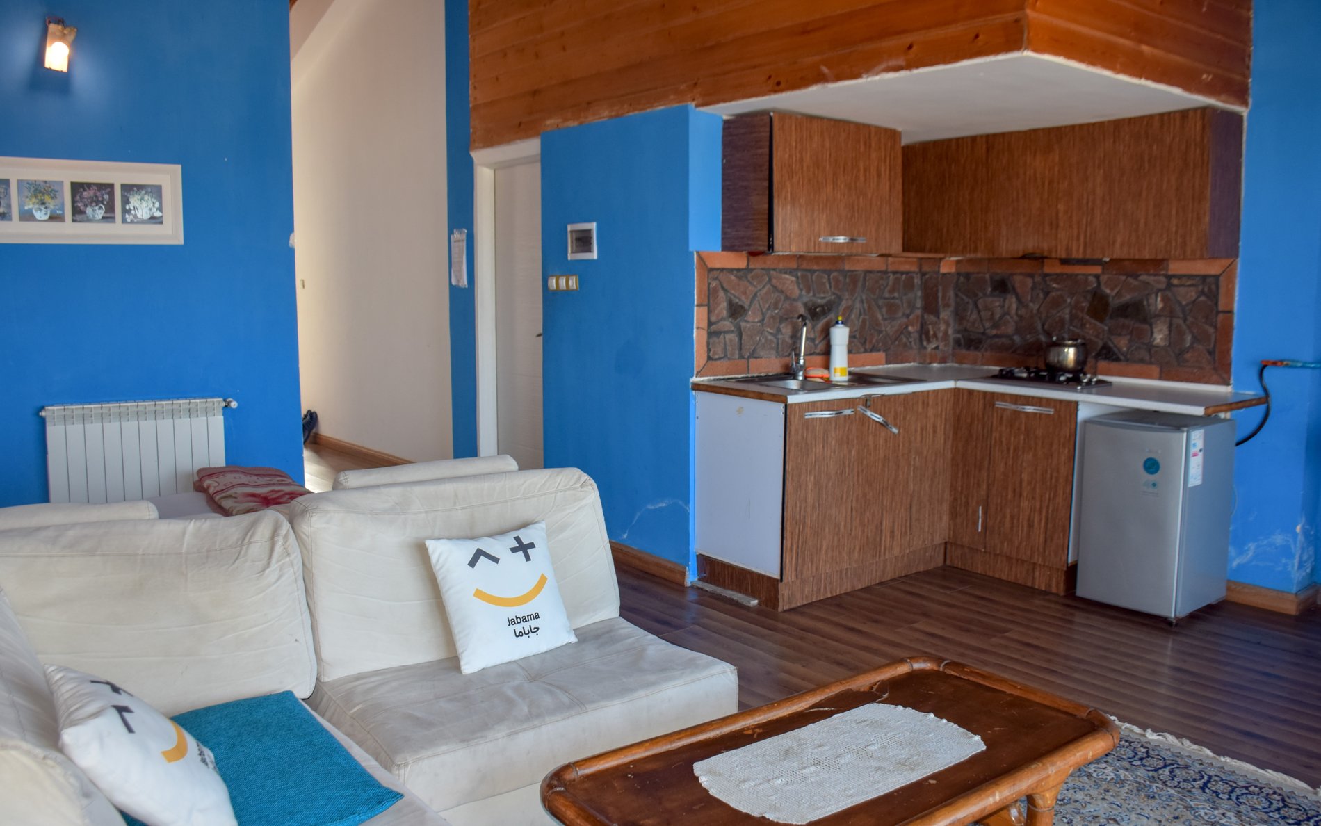 یک خوابه ساحلی شمعدونی آبی