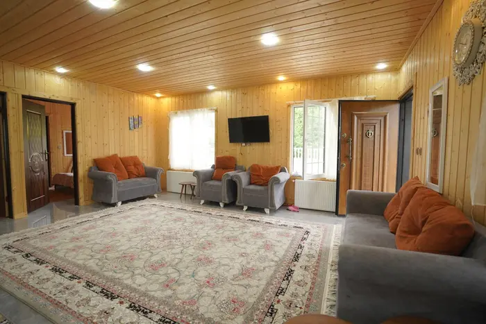 کلبه دوخوابه خانه چوبی روشنک