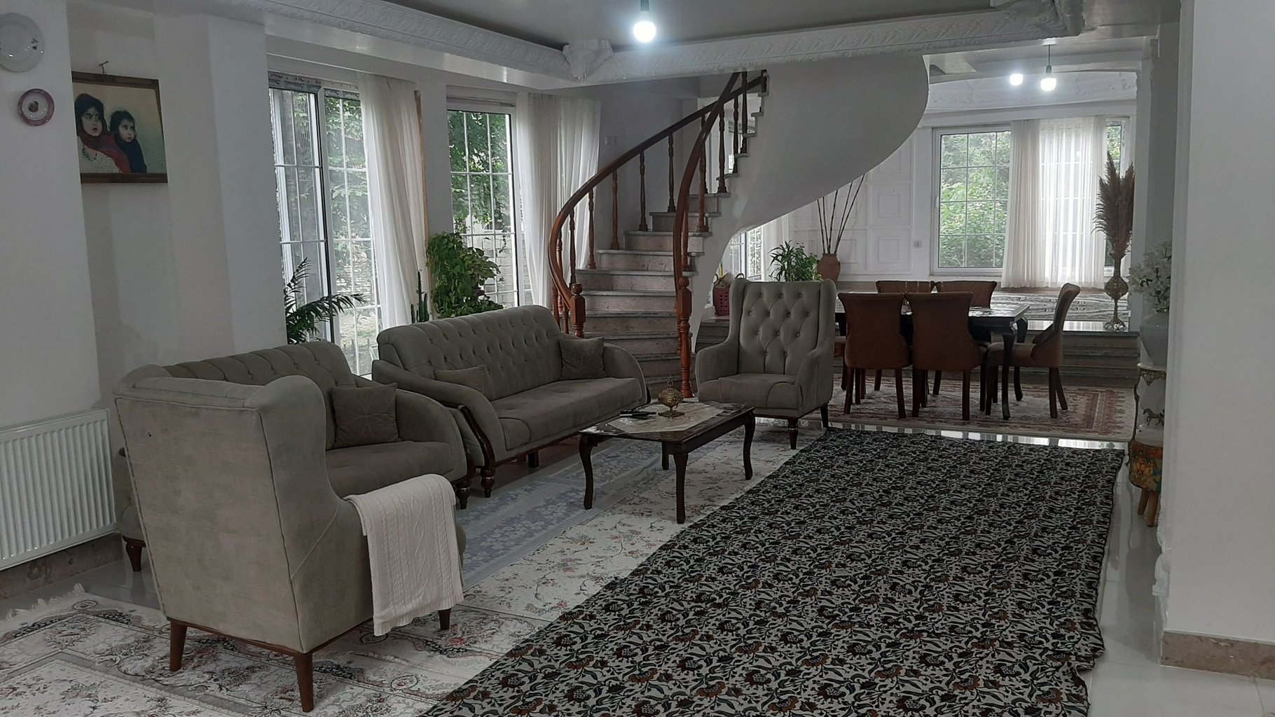 ویلا سه خوابه روستایی باربد - سالن همکف