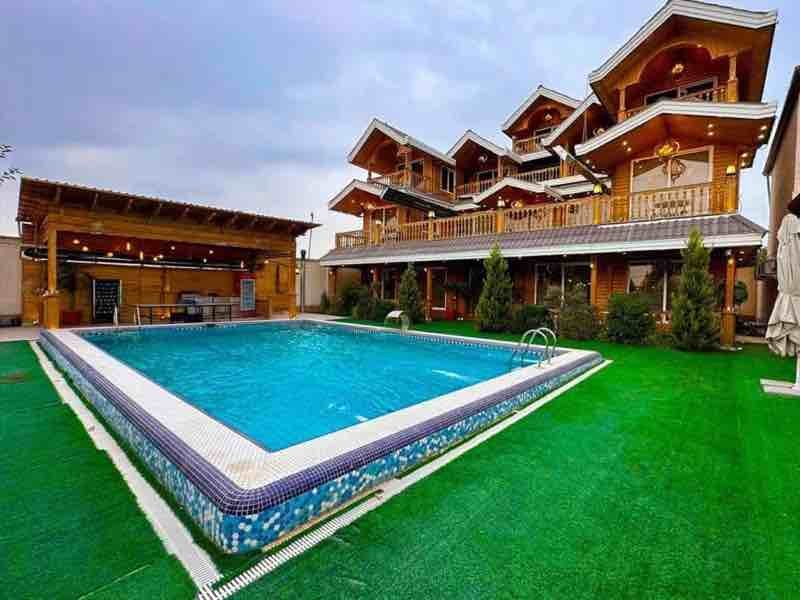 ویلا عمارت شش خوابه استخردار آبگرم آبشار