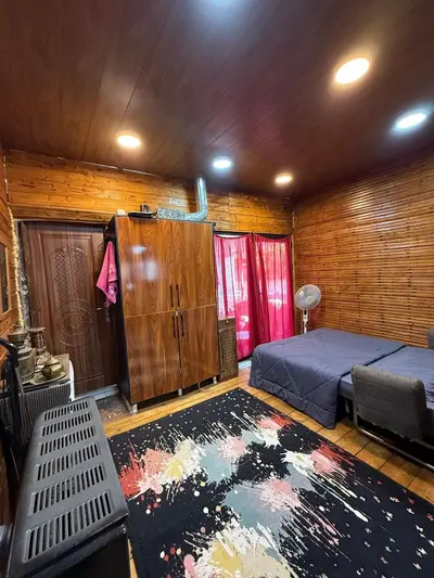 کلبه یک خوابه چوبی ملاط