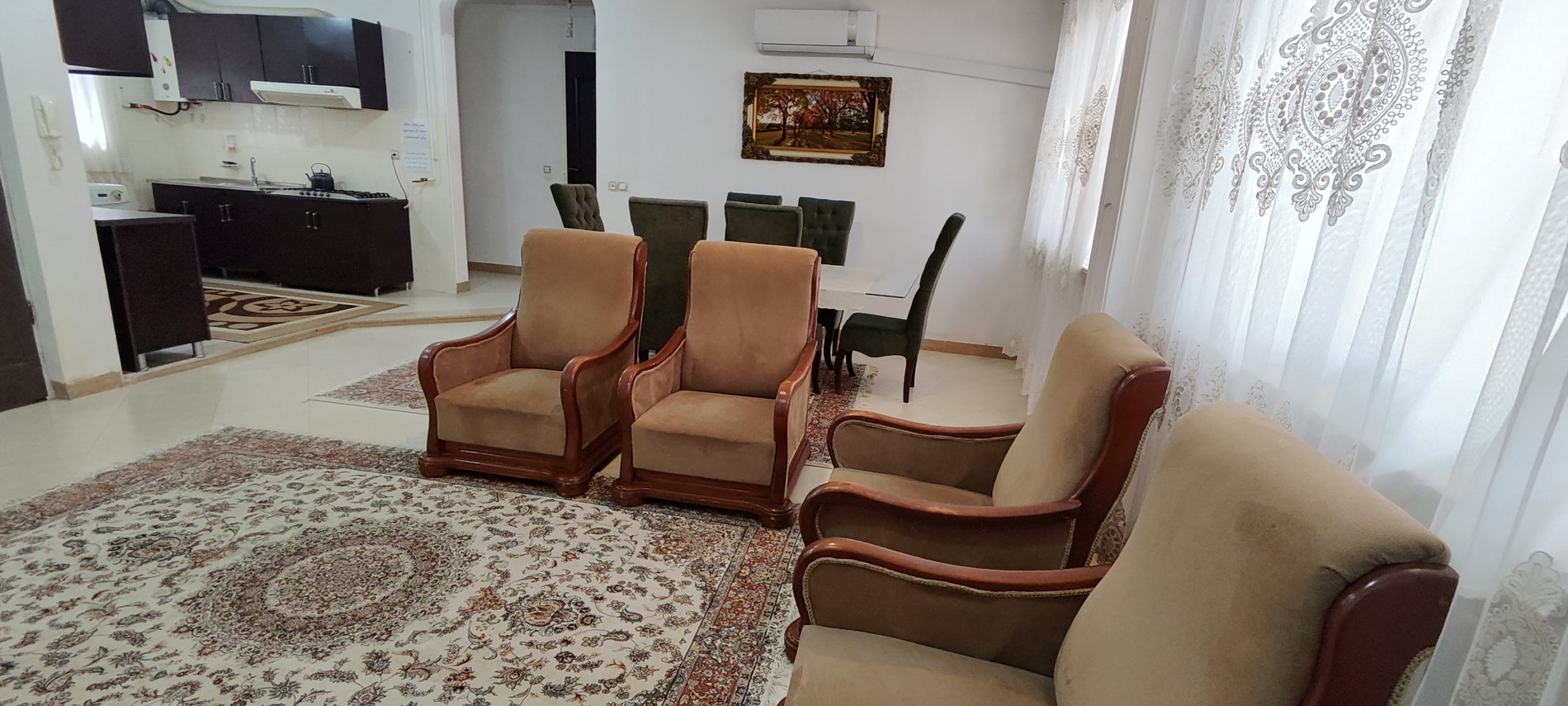 طبقه یک دو خوابه با پارکینگ