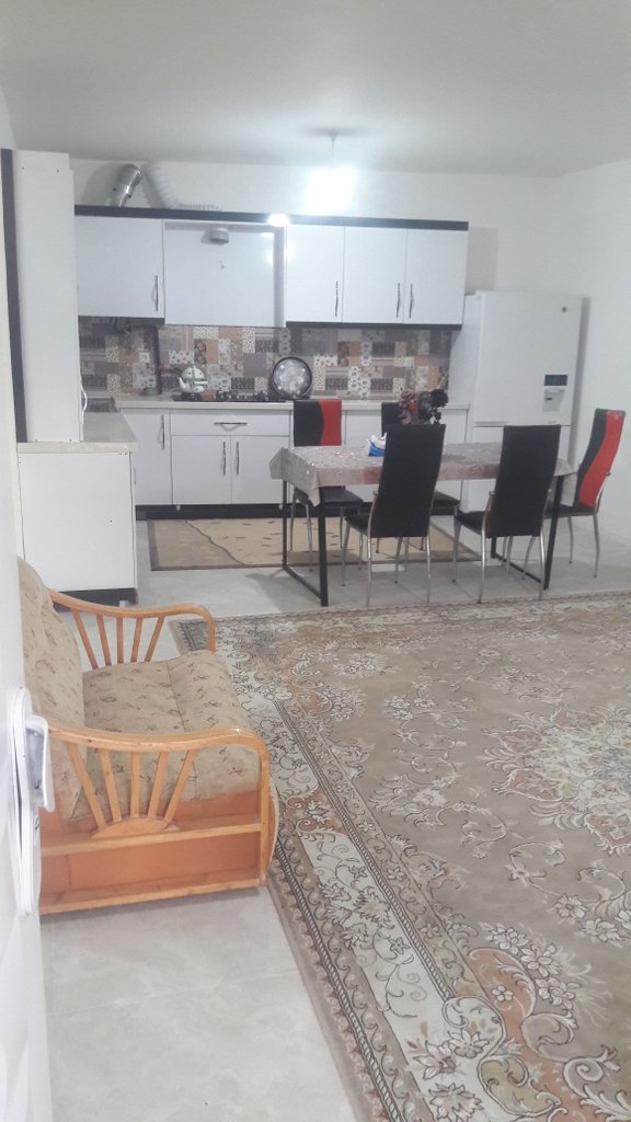 ویلا دوخوابه دوبلکس قصر نور - پذیرایی و آشپزخانه 