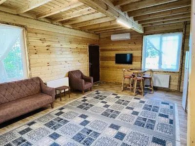 کلبه دوبلکس چوبی دوخوابه رودخانه