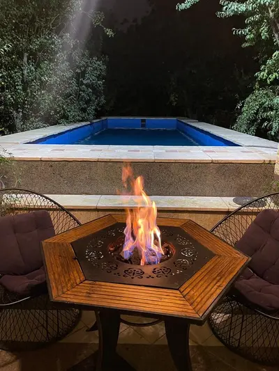 ویلا دوخوابه استخردار و جکوزی دار باغ بهشت