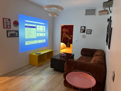 آپارتمان یک خوابه ملافه سفید دوپامین