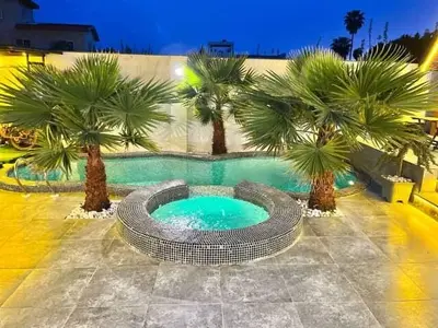 کلبه سه خوابه سوئیسی استخردار آبگرم هاوایی